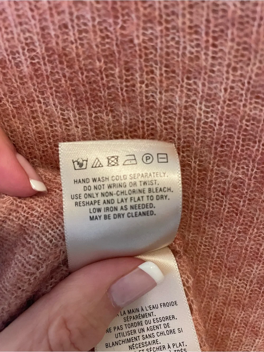 Anthropologie Dusty Rose Cowl-Neck Pullover